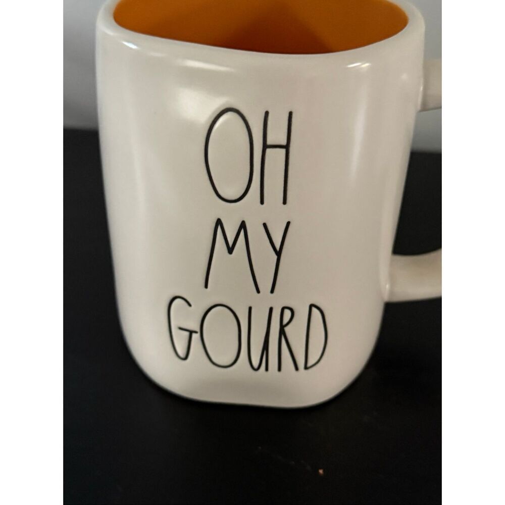 Rae Dunn by Magenta OH MY GOURD Double Sided Mug